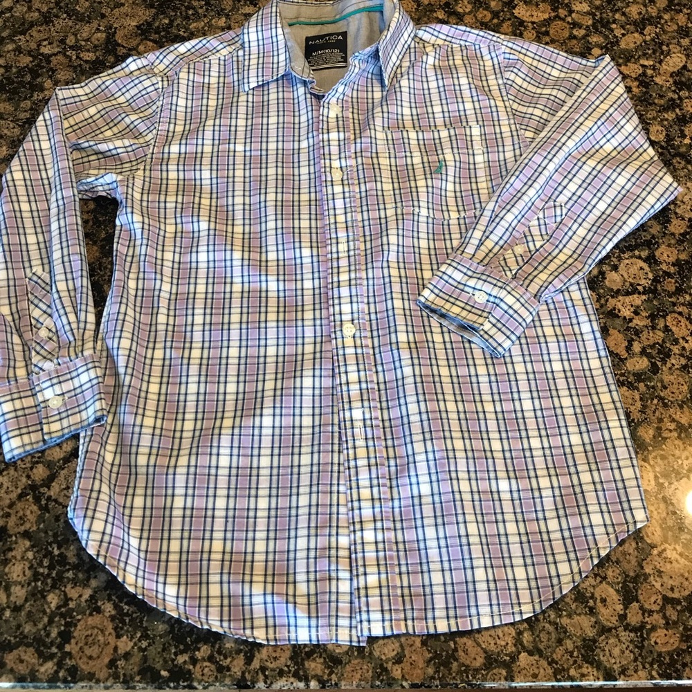 Nautica boys Button Up Dress Shirt
